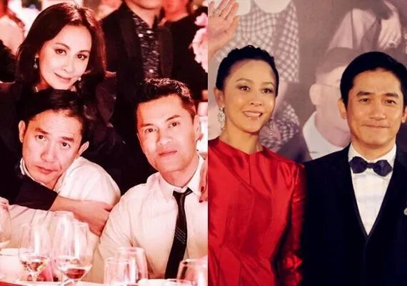 刘嘉玲揽老公合影被网友强势围观 不过梁朝伟表情却成为焦点