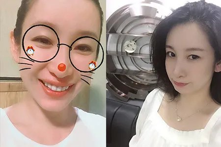 秦海璐微博卖萌很撩人 晒自拍面露微笑气场强大