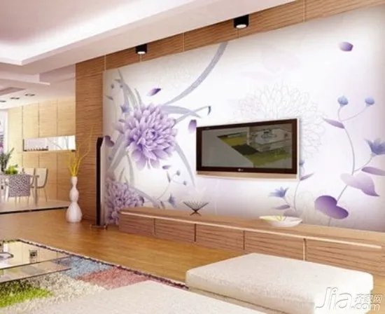电视背景墙墙绘
