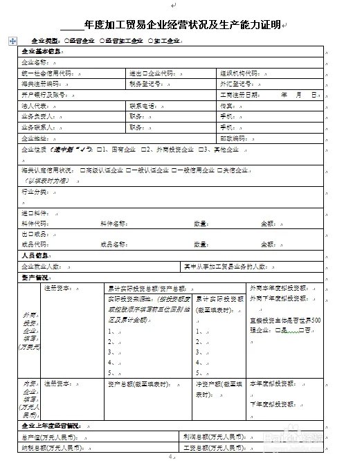 加工贸易企业经营状况和生产能力证明-办理流程