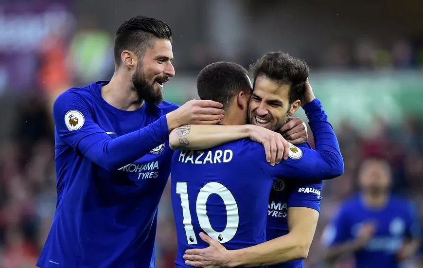 切尔西客胜斯旺西双方哪些球员首发?