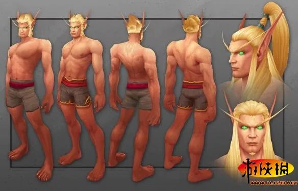 《德拉诺之王》血精灵新模型 这样的妹纸好想推倒