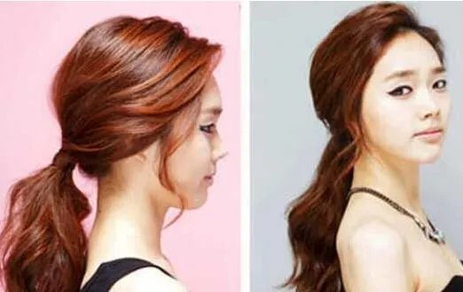 蓬松发型的扎法：蓬松感韩式发型的扎法图解