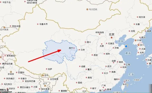 青海省地理位置图？