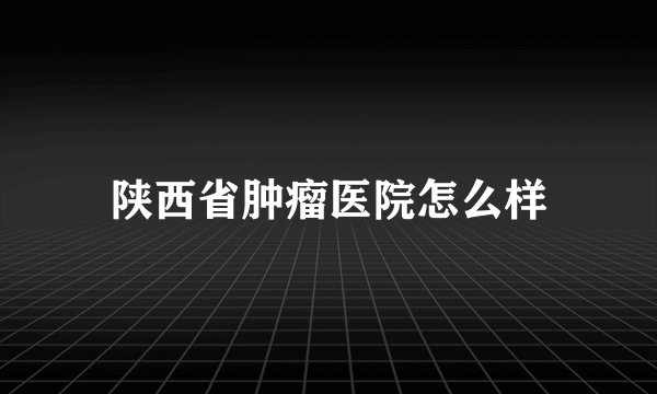 陕西省肿瘤医院怎么样