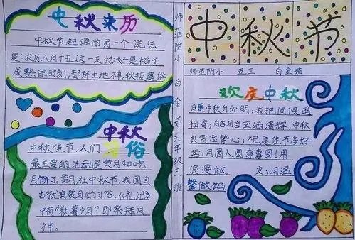 中秋节手抄报内容简写