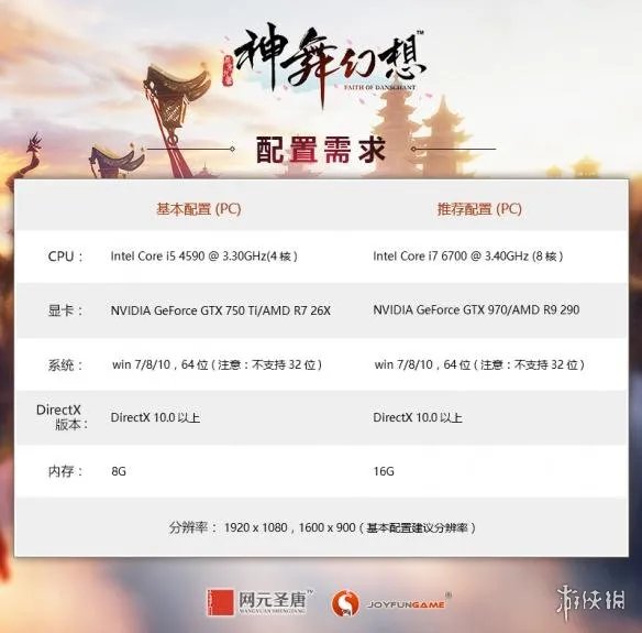 《神舞幻想》配置要求详解