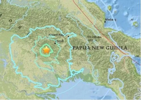 巴布亚新几内亚发生几级地震?