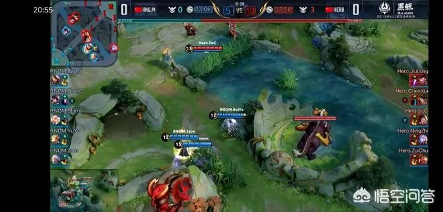 RNGM被hero击溃，全队梦游无状态，ZERO两次原地金身，解说调侃“真好看”，他是演员吗？