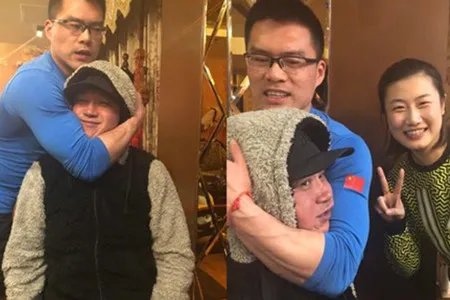 潘粤明后台自拍 撇嘴卖萌太可爱