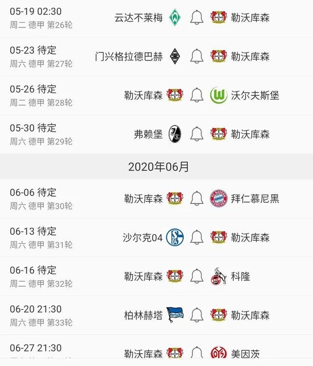 德甲官方宣布将于5月16日正式重启，你有什么想说的？