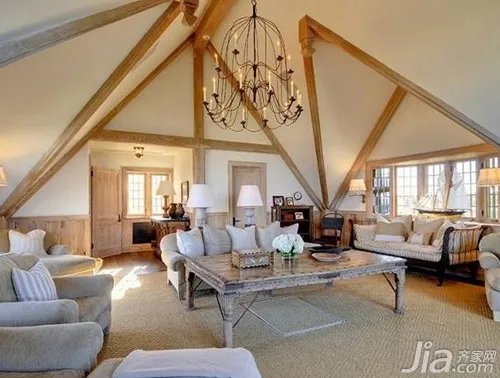 大厅有横梁装修设计该怎么办？