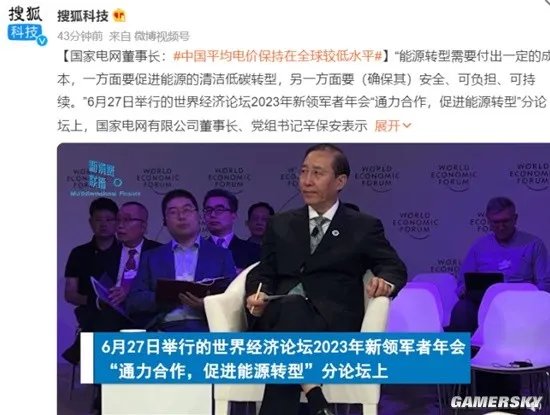 国家电网董事长：中国电价在全球属于较低水平