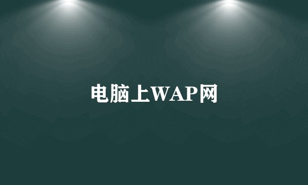 电脑上WAP网