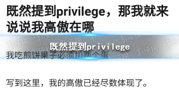 privilege是什么意思 privilege什么意思