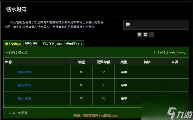 魔兽世界锈水财阀军需官声望怎么刷 魔兽世界锈水财阀军需官声望速刷攻略