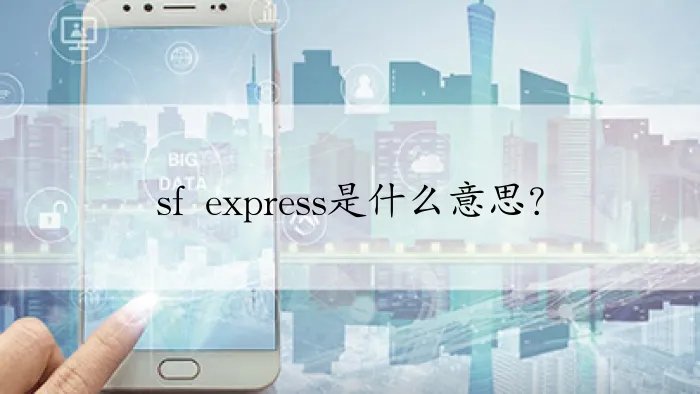sf express是什么意思？
