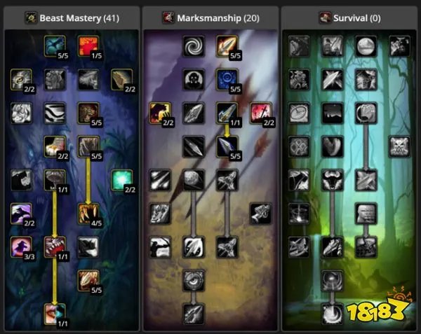 魔兽世界tbc射击猎人天赋加点推荐 tbc射击猎人天赋怎么点