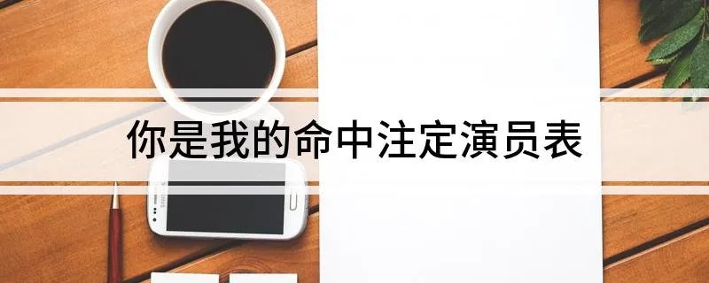 你是我的命中注定演员表