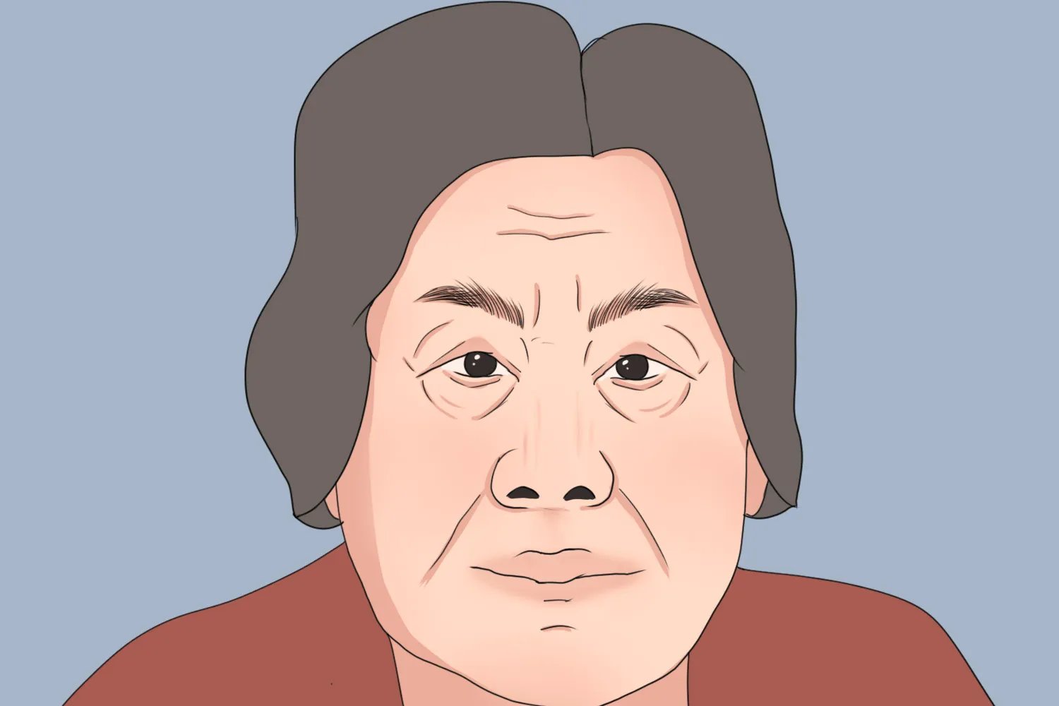 鼻梁上有竖纹的图片