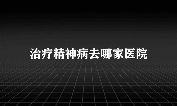 治疗精神病去哪家医院