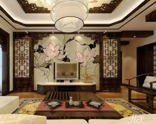 电视背景墙墙绘