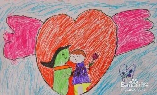 母亲节绘画作品？美术画，儿童画