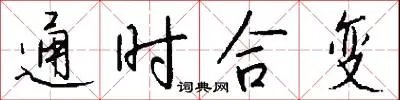 通时合变