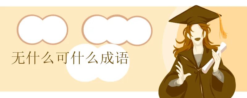 无什么可什么成语