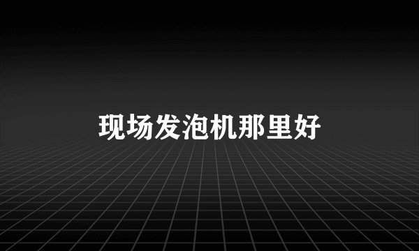 现场发泡机那里好