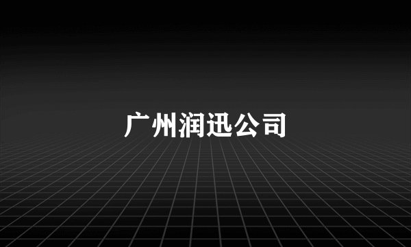 广州润迅公司