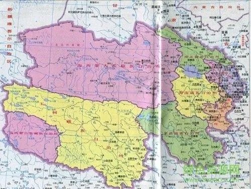 青海省地理位置图？