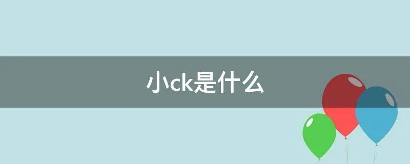小ck是什么