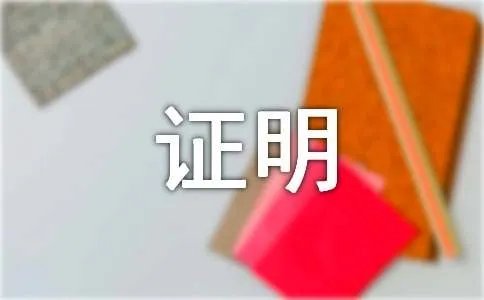 收入证明格式