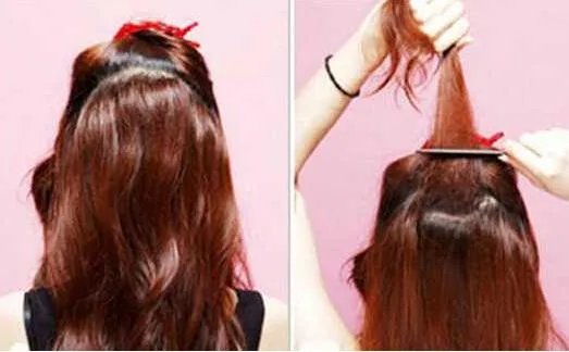 蓬松发型的扎法:蓬松感韩式发型的扎法图解