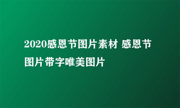 2020感恩节图片素材 感恩节图片带字唯美图片