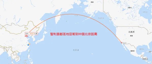 克罗地亚，冰岛，智利分别离中国多少么里