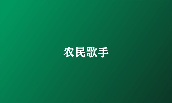 农民歌手