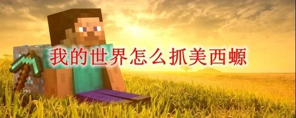 我的世界怎么抓美西螈