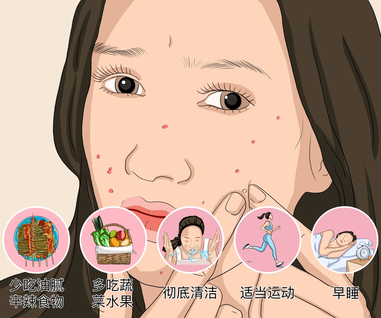 长痘痘了应该怎样调理