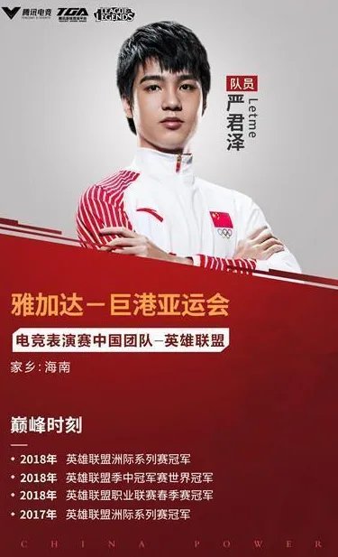 电竞亚运会定妆照选手都是谁？