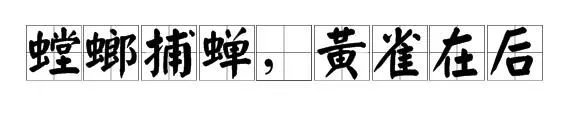 螳螂捕蝉黄雀在后的意思是什么它比喻什么