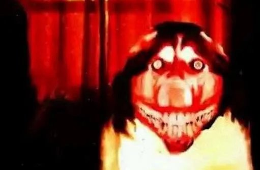 微笑狗为什么吓人：微笑狗原图（图）