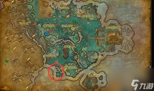 魔兽世界影月谷暗影岛在哪里