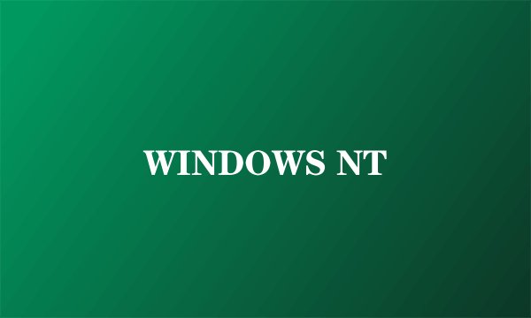 WINDOWS NT